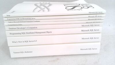 MICROSOFT 0496 P/N 90132 SQL SERVER VS 6.5 CLIENT/SERVER DATABASE MAN. SYSTEM