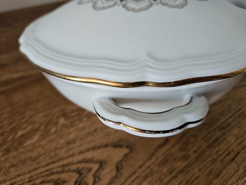SELTMANN WEIDEN Marie Luise Goldmuster Porzellan Schüssel Terrine 3-Tlg RARITÄT - Bild 8 von 20