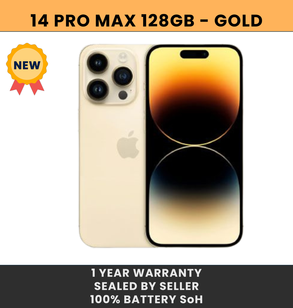 Apple iPhone 14 Pro Max - 128 GB - Deep Purple (Unlocked Apple iPhone 14 Pro Max - 128 GB - Deep Purple (Unlocked