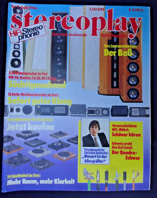 STEREOPLAY 7/86,APOGEE DUETTA,B&M BM 40,CANTON CA 30,INFINITY RS 1B,TYMPANI IV a