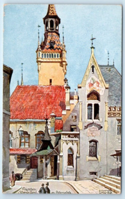 Munich - MÜNCHEN - Standesamt am Petersplatz GERMANY Richard Wagner Postcard