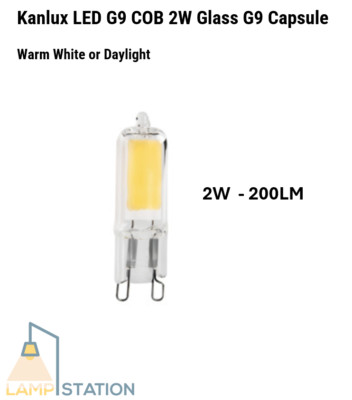 G9 2W LED Leuchtmittel COB 200LM Kapsel warmweiß Tageslicht Glühbirnen energiesparend