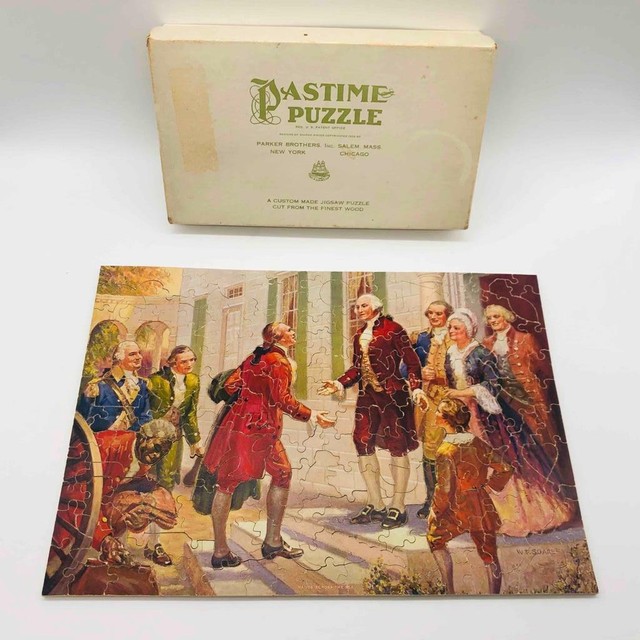 Parker Bros Pastime wooden jigsaw puzzle "End of the Road" 156 pieces