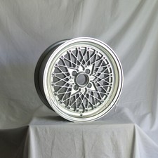 4 Rota Os Mesh Wheels 15x7 4x100 25 57.1 Ryl Silver 15.5 Lbs