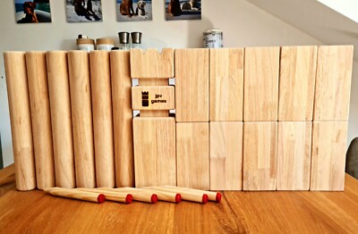 Kubb Set Gummibaum XXL WM-Gre, grtest Turnier-Kub-Set | eBay.de