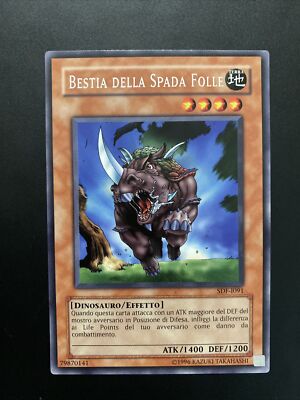 Yu-Gi-Oh Bête La Spada Ralenti Sdf-i091 Rare Ita Ex