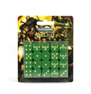 Warhammer 40K Ork Dice Set OOP