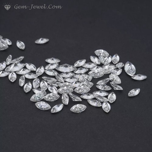 Fiery 14 X 7 MM 2.50 Carat Full White Marquise Cut Loose Moissanite 4 Ring - Picture 5 of 9
