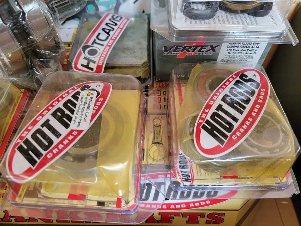 Kit de reconstrução de motor 2010-13 Yamaha WR250F extremidade inferior superior junta de pistão virabrequim - Imagem 4 de 4