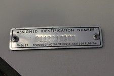 Typenschild USA Florida Zubehör für Porsche 911 2,4 S Targa 1973