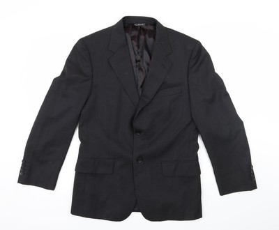 Le Bond Herren graue Wolljacke Anzugjacke Größe 36