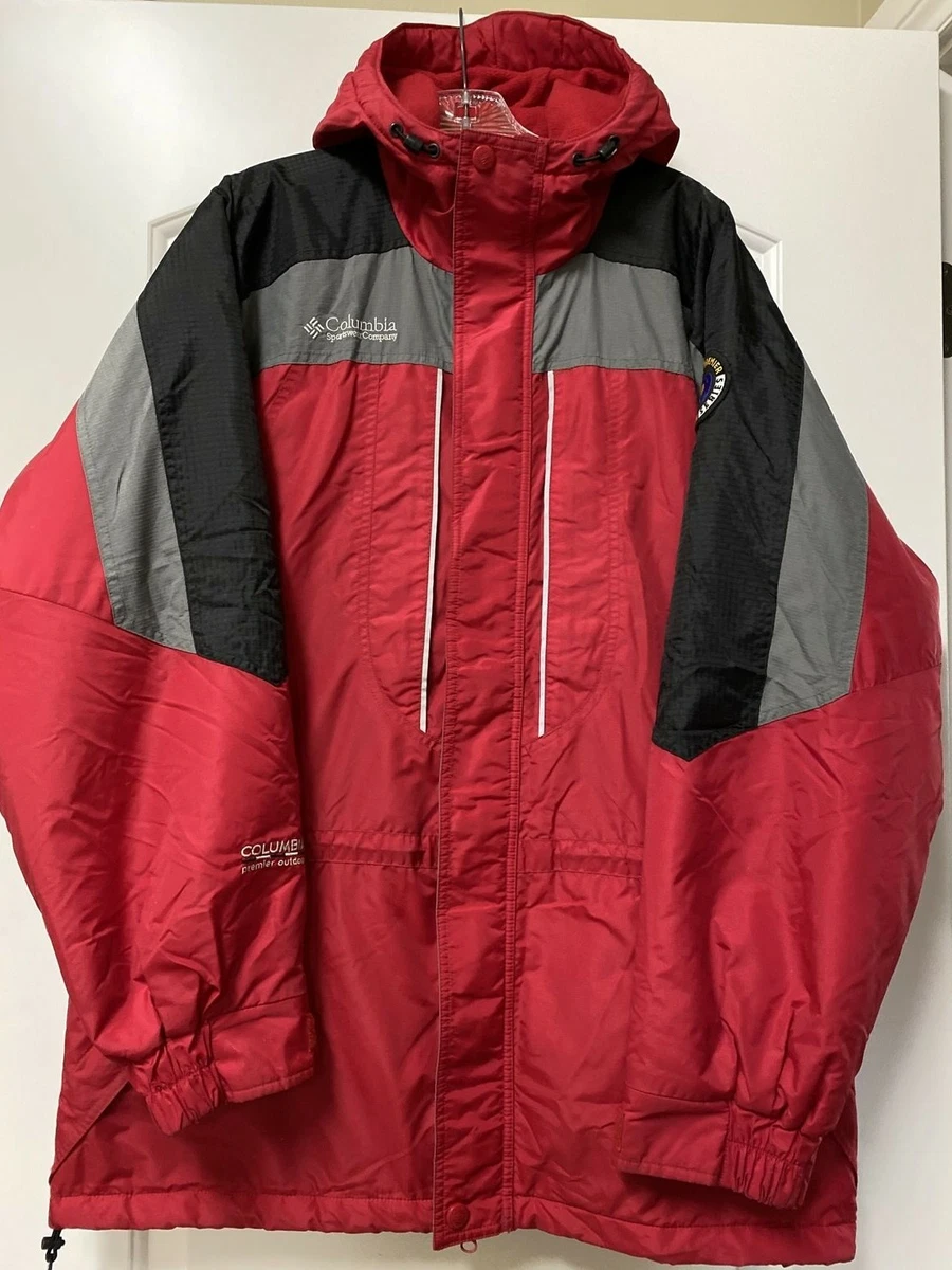 Columbia red cheap ski jacket