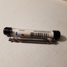 END MILL 3/8" x 3/4" x 3-1/2" Carbide 4 Flute Double End-Square Center Cut