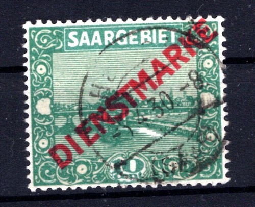 Saar Service 3bXXIV Abart Stamped BPP (AA6949