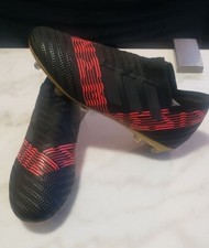 Adidas Nemeziz 17 360 Agility FG Messi BB6317 Black/Solar Red Youth Sz 6