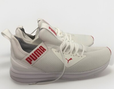 PUMA ENZO BETA Men s White/Red US Size 10.5 Mesh Sneakers 192446