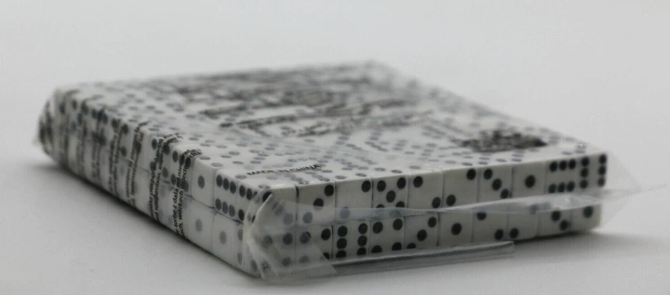 Koplow Games pacote com 50 8mm seis lados D6 pequenos dados quadrados brancos com pips pretos - Imagem 2 de 2