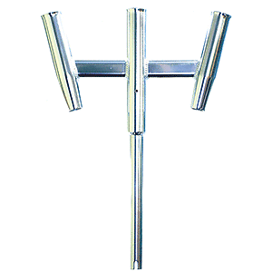 Tigress 88159 Triple Fishing Rod Holder-Straight Butt Kite Trident-Free Ship