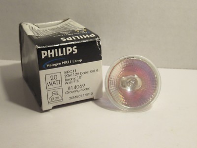 PHILIPS MRC11 20W 12V BASE GU4 HALOGEN LAMP NEW  