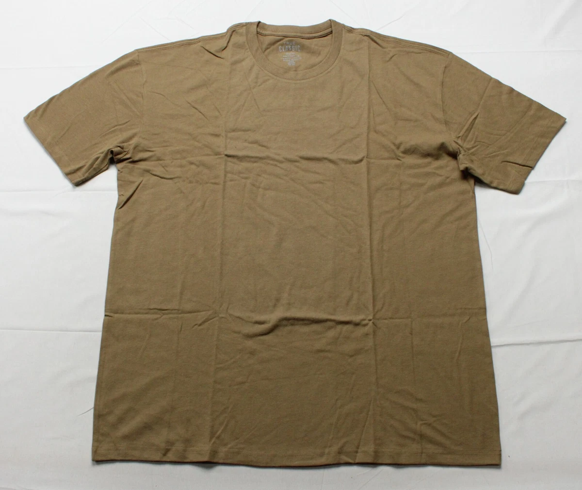T-shirt Homme été Classique Marron - Coton, Tailles S à 5XL - Ayino