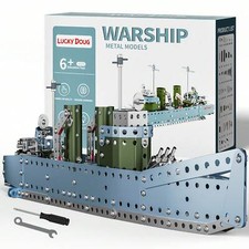 Lucky Doug STEM Building Projects Model Cruiser Ocean Ship Set - 504 Pieces STEM
