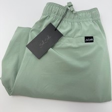 Bad Birdie Men's Active Shorts Washed Sage Size Small Golf Athletic Pockets NEW