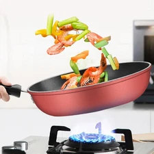 .10.24 Inch Frying Pan Dishwasher Safe Gas Range Induction Cooker Compatible
