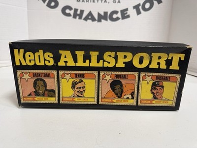 1971 Keds Allsport Empty Box Johnny Bench Bubba Smith Willis Reed Ephemera Box