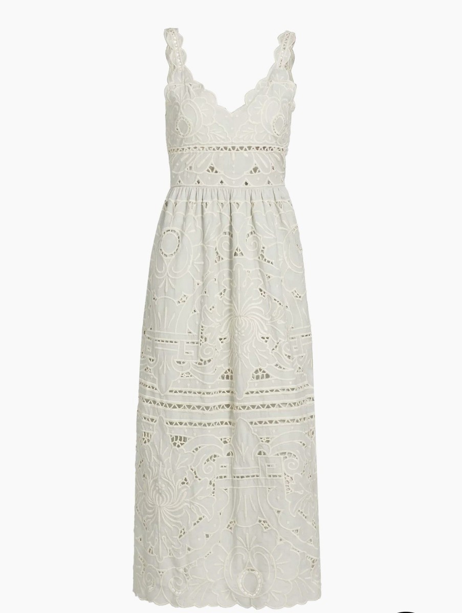 sachin and babi light blue dress Buy Friends Like These White Sleeveless Embroidery Detail Midi Dress from  Next USA main image 0