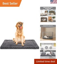 Washable Dog Bed Mat Ultra Soft Dog Crate Pad Comfy Fluffy Pet Kennel Beds Do...