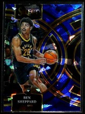 2023-24 Panini Select Ben Sheppard Blue Cracked Ice Prizms #105 Indiana Pacers