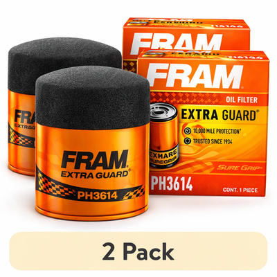 #ad FRAM Extra Guard PH3614 10K Mile Change Interval Spin On Oil Filter $10.99