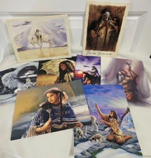 Lot 16 Leanin Tree Western Native Greeting Cards Vtg Penfound Bogle Bergsma ++