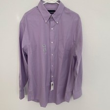 Tommy Hilfiger Men s Dress Shirt XL Purple Button Down Long Sleeve 17 32/33 NWT
