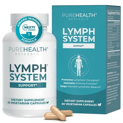 Lymph System Support - Lymphatic Drainage Supplement for Women & Men - Bromel...