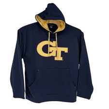 Georgia Tech Champion Hoodie Sweatshirt Size XL Navy Men's Pullover
