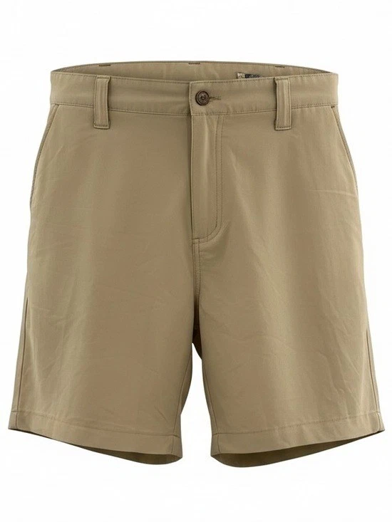 Mossy Oak Men’s Performance Shorts Size Large Tan Khaki Stretch Outdoor Fishing