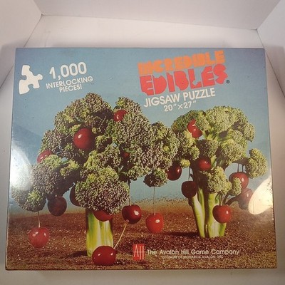 Avalon Hill Incredible Edibles ''Broccoli Trees'' NEW Sealed 1000 Pc Jigsaw Puzzle