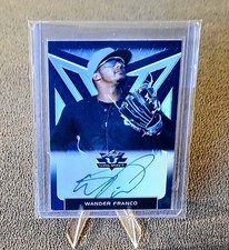 2020 Leaf Valiant Wander Franco PA-WF1 Blue Auto #d 48/50 