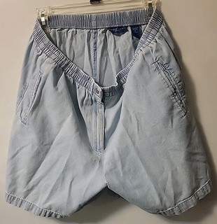 Zippered and Buttoned Karen Scott Sport Light Blue Shorts Size 14