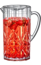 Abby Stately Acrylic Water Pitcher 80oz BPA-Free Shatterproof Juice Iced Tea