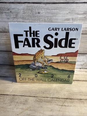 New! The Far Side 2026 Off-The-Wall Desk Calendar Gary Larson 6x5 Ships Free