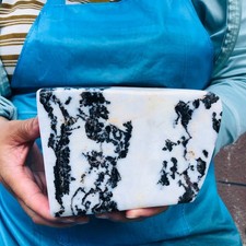 4.66LB Top Natural zebra stone crystal Reiki mineral specimen healing 1672