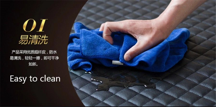 Universal Armrest Box Mats Car Interior Armrest Pad Black PU Leather (US Stock) - Изображение 3 из 4