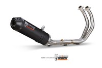 Mivv Oval Komplettauspuff Inox Schwarz FüR Yamaha Tracer 700/Gt/Tracer 7 2016-24