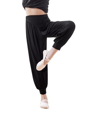 Kids Modal Harem Pants Loose Breathable Trousers Ballet Daily Wear Boys Girls