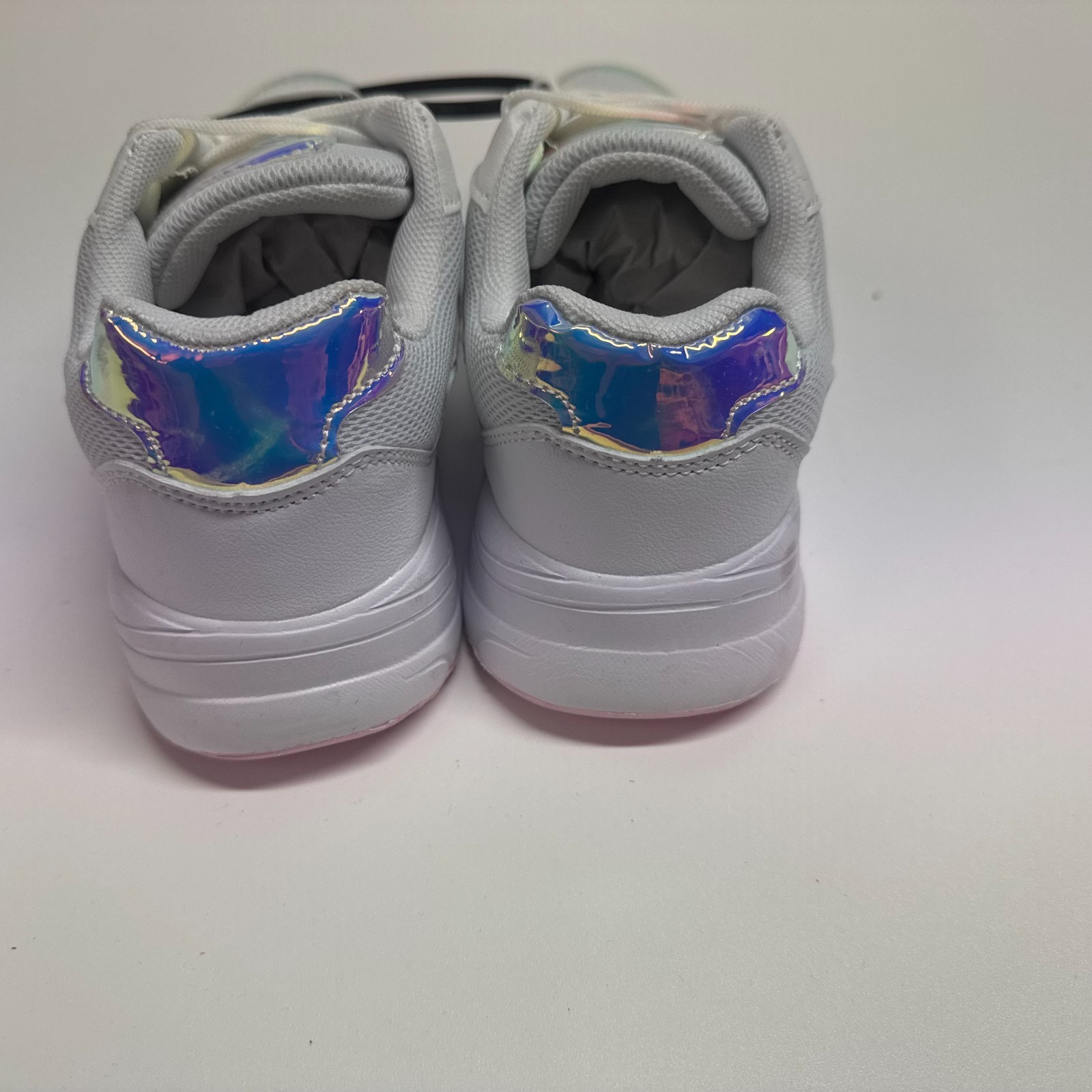Fabric Capri White Iridescent Trainers UK 1 EU 33 Chunky Sole image 5