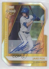 2021 Elite Extra Edition Status Gold Signatures Die-Cut 6/10 Jake Fox Auto 00d2