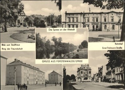 Fuerstenwalde Spree Town House Ring of Friendship Station Ernst-Thaelmann-Stras