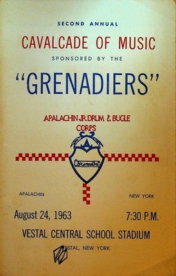 Cavalcade of Music Program 1963 Grenadiers Apalachin NY Jr Drum & Bugles Corp